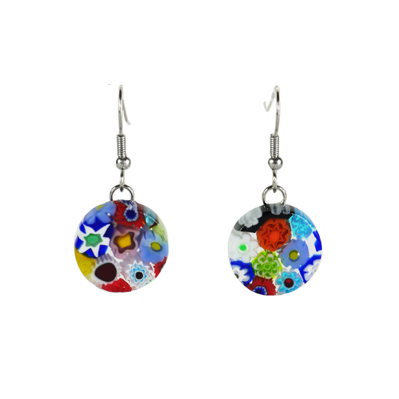 Boucles D'oreilles En Verre De Murano Authentique - Pendantes, Dormeuses, Couleur Or - Nouvelle Collection, Neuf